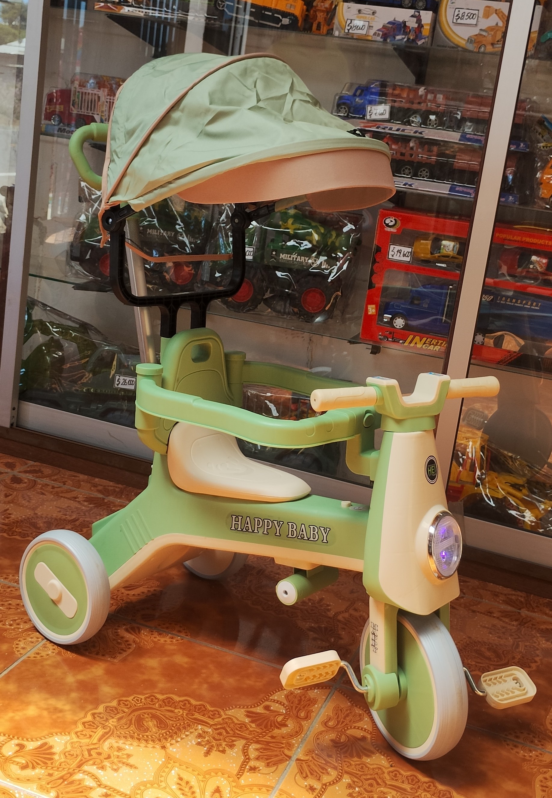 TRICICLO CON SOMBRILLA